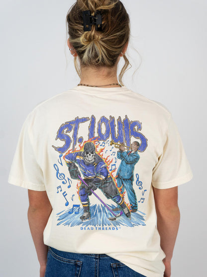 ST. LOUIS HOCKEY - “3 SKULL” PREMIUM T-SHIRT