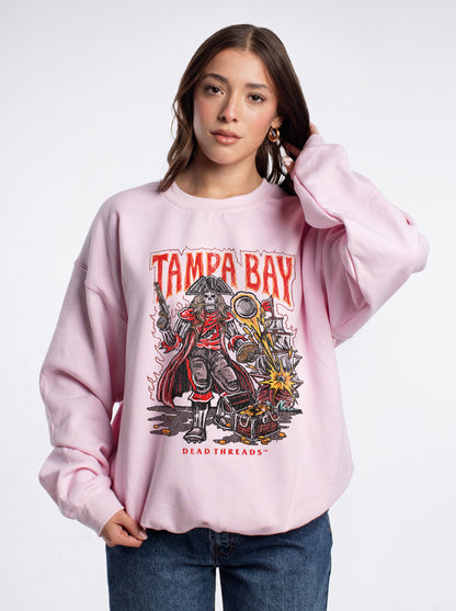 TAMPA BAY FOOTBALL CREWNECK SWEATSHIRT - PINK
