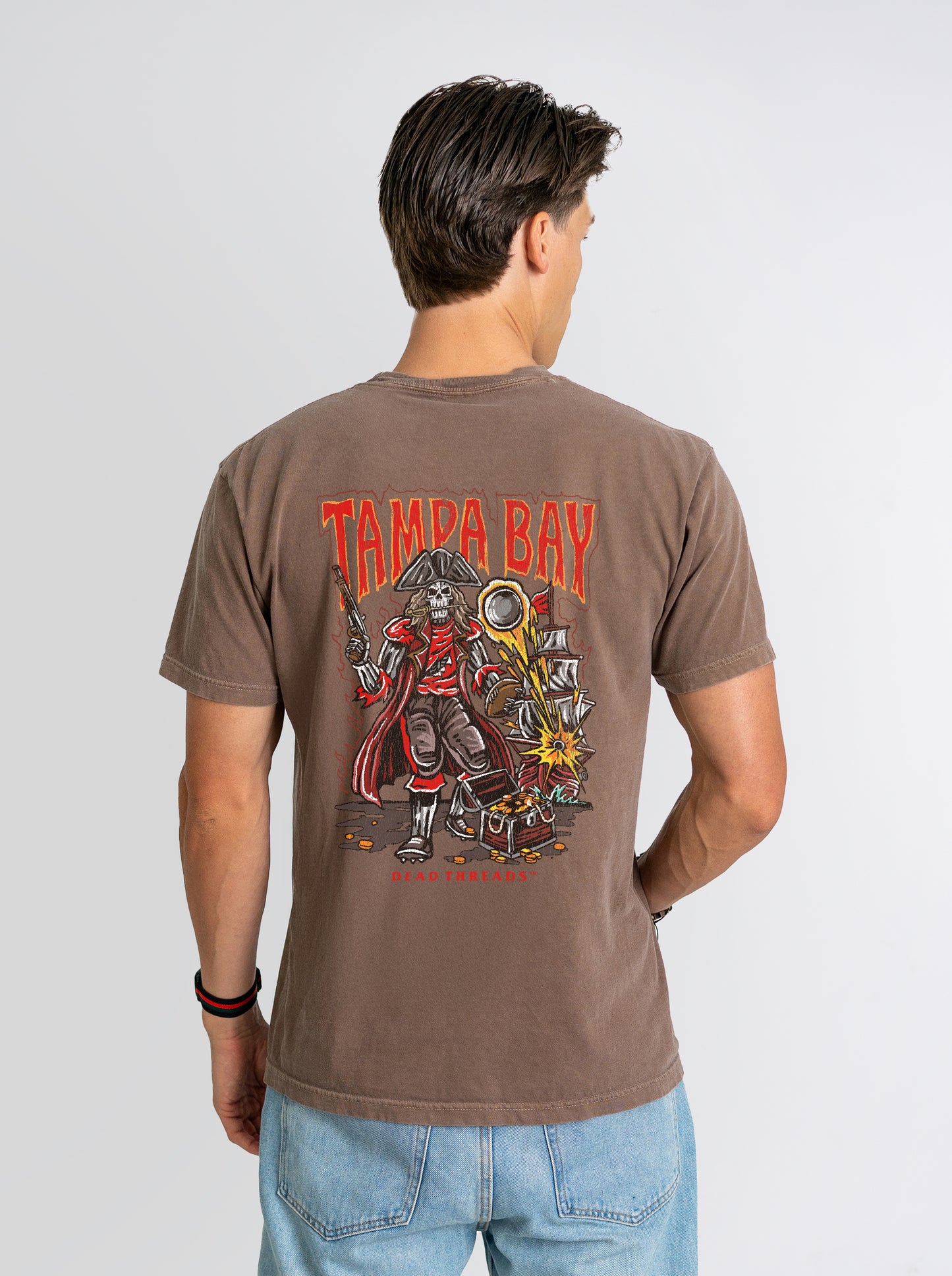 TAMPA BAY FOOTBALL - “3 SKULL” PREMIUM T-SHIRT
