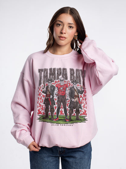 TAMPA BAY FOOTBALL v2 CREWNECK SWEATSHIRT - PINK