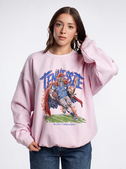 TENNESSEE FOOTBALL CREWNECK SWEATSHIRT - PINK