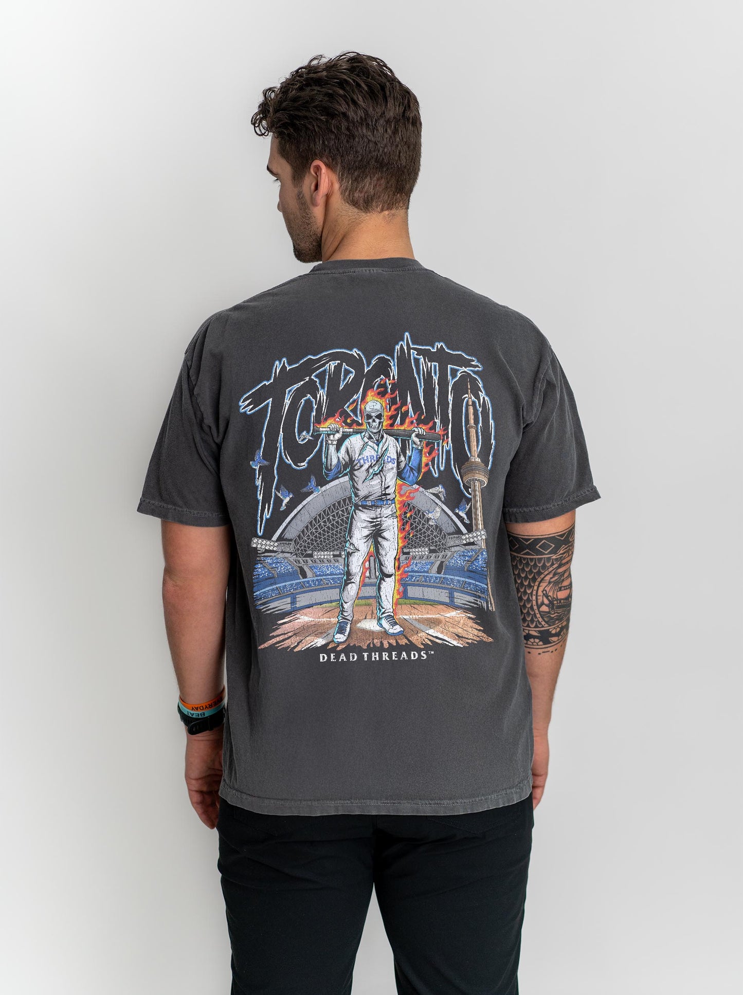 TORONTO BASEBALL - “3 SKULL” PREMIUM T-SHIRT