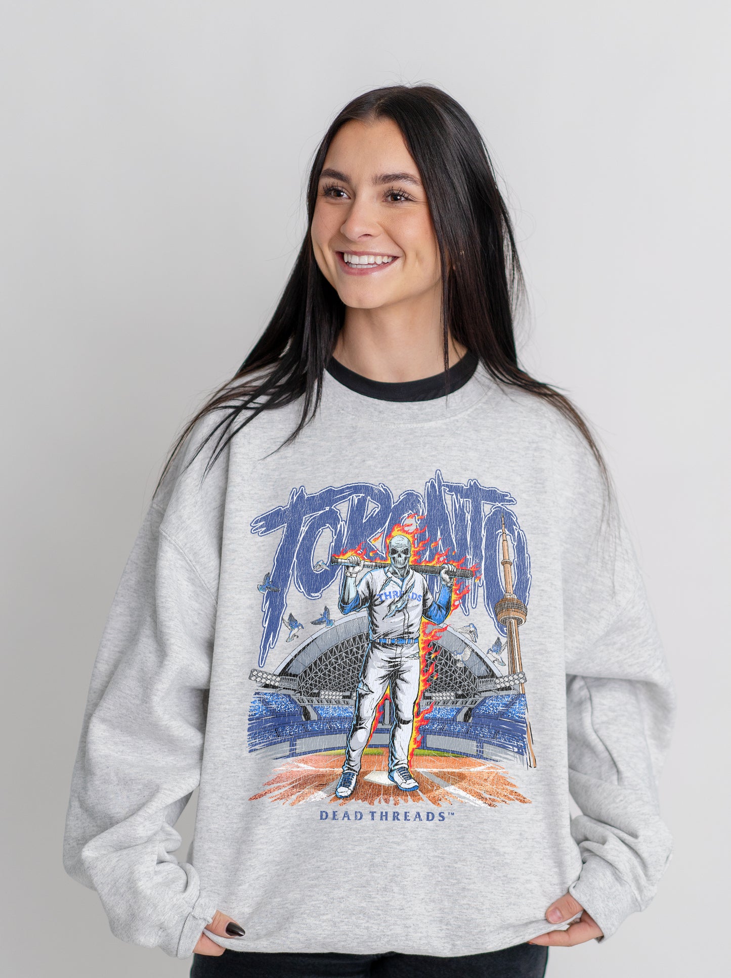 TORONTO BASEBALL CREWNECK SWEATSHIRT