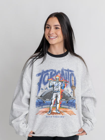 TORONTO BASEBALL CREWNECK SWEATSHIRT