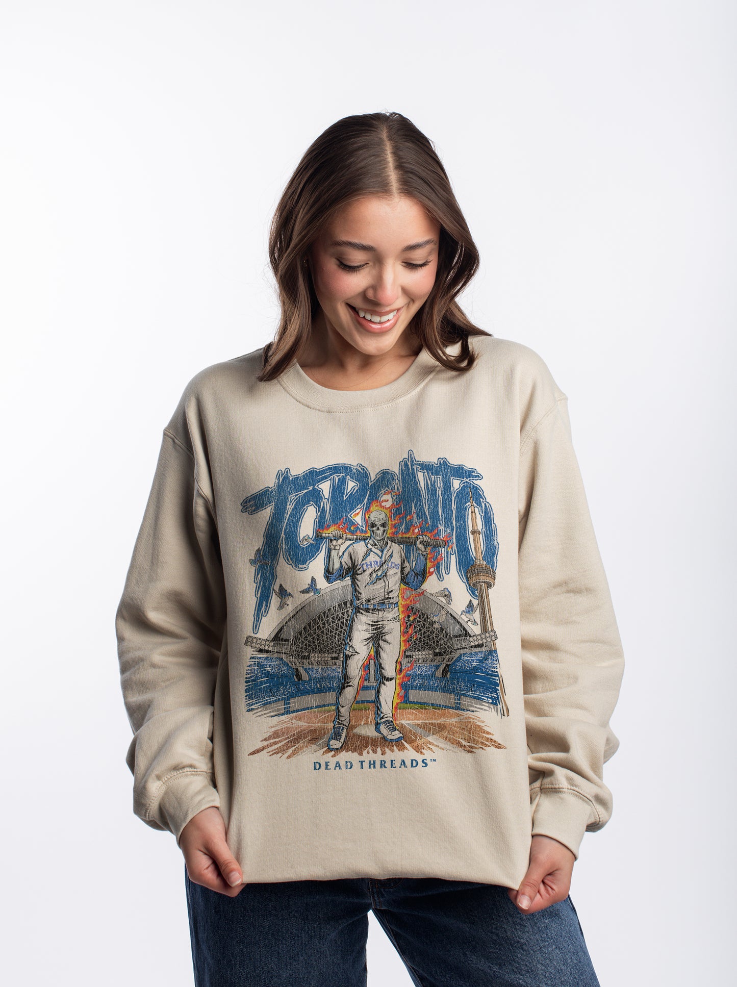 TORONTO BASEBALL CREWNECK SWEATSHIRT
