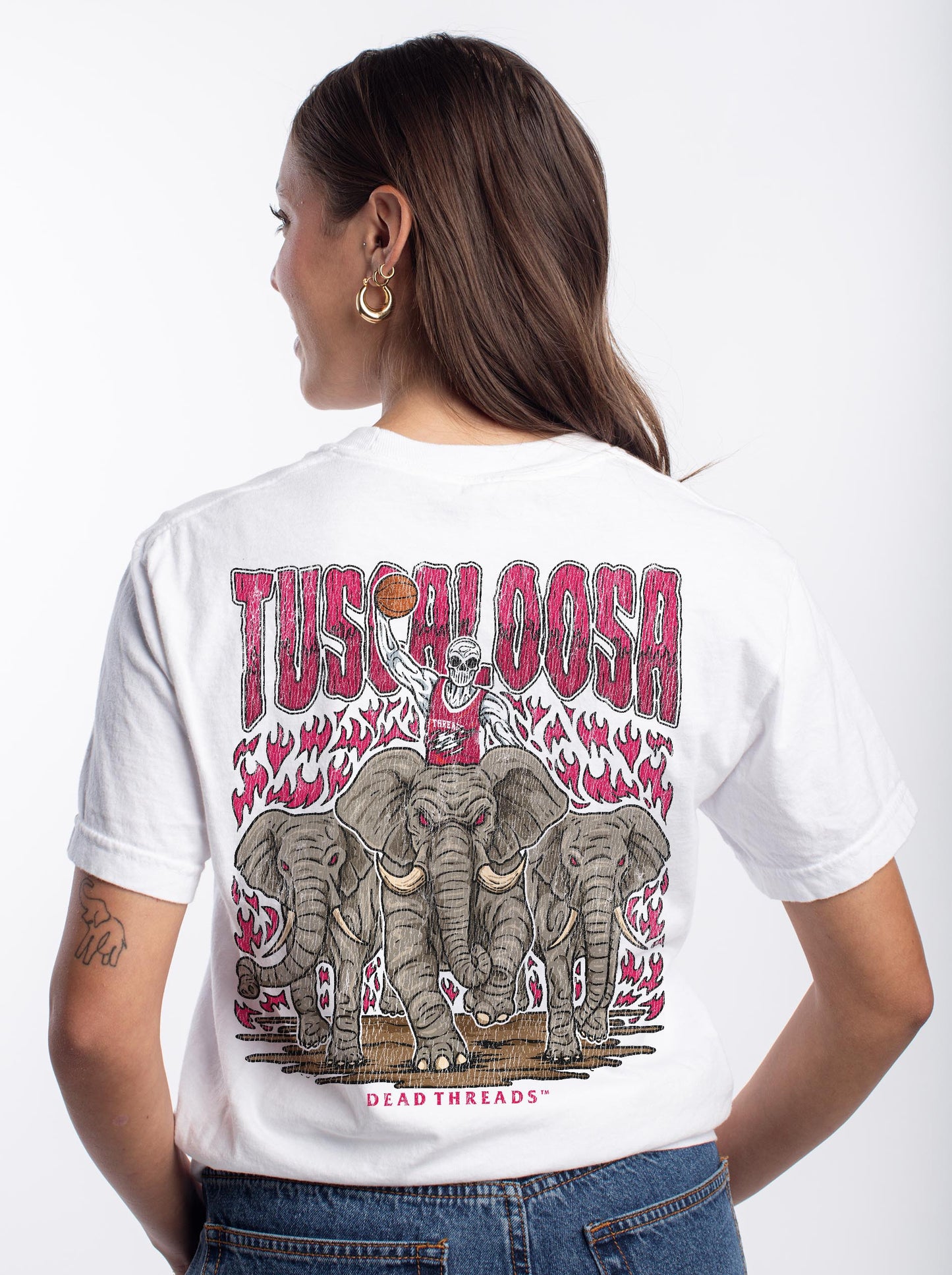 TUSCALOOSA BASKETBALL - “3 SKULL” PREMIUM T-SHIRT