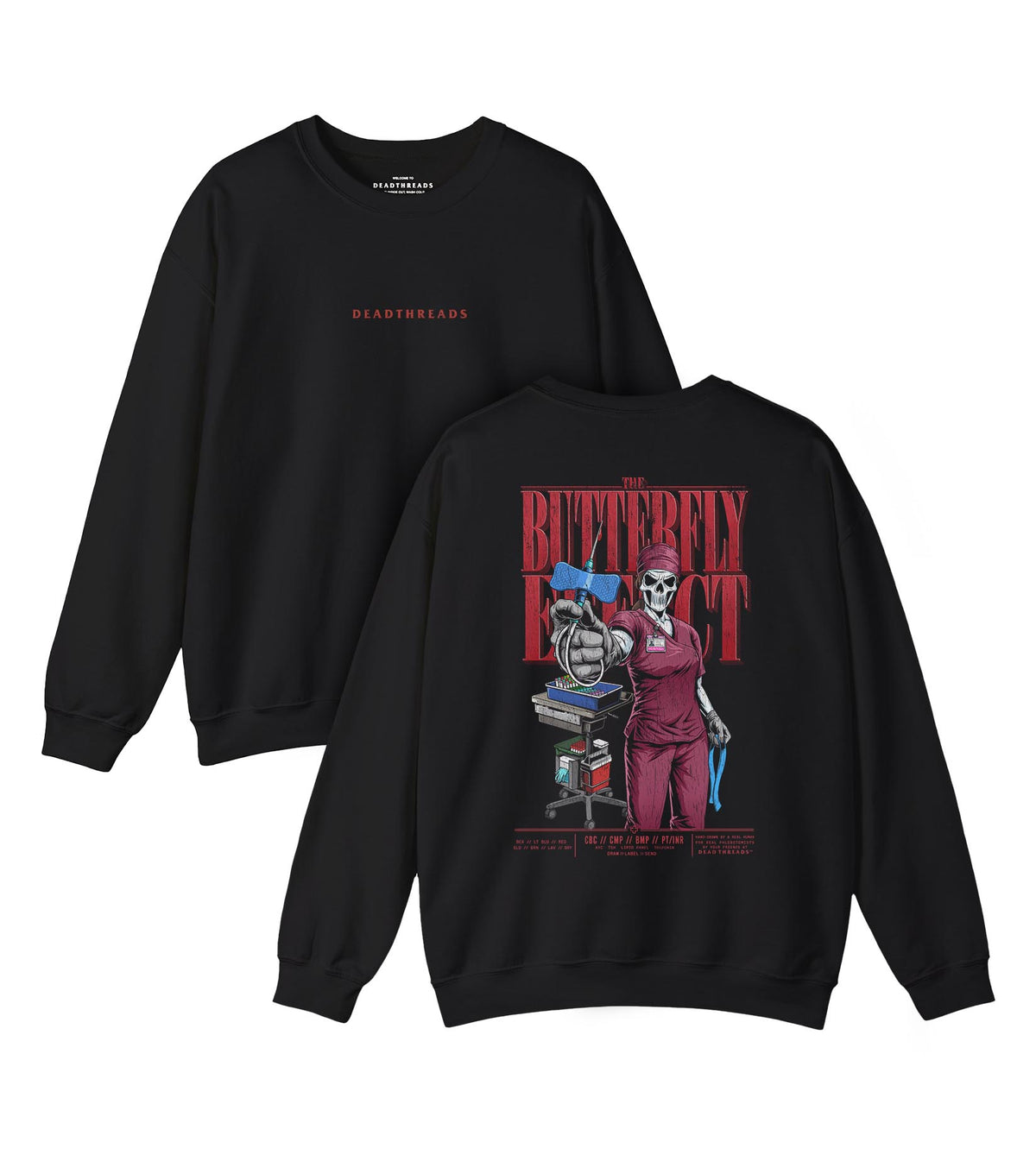 THE BUTTERFLY EFFECT - “DT ESSENTIAL" CREWNECK SWEATSHIRT