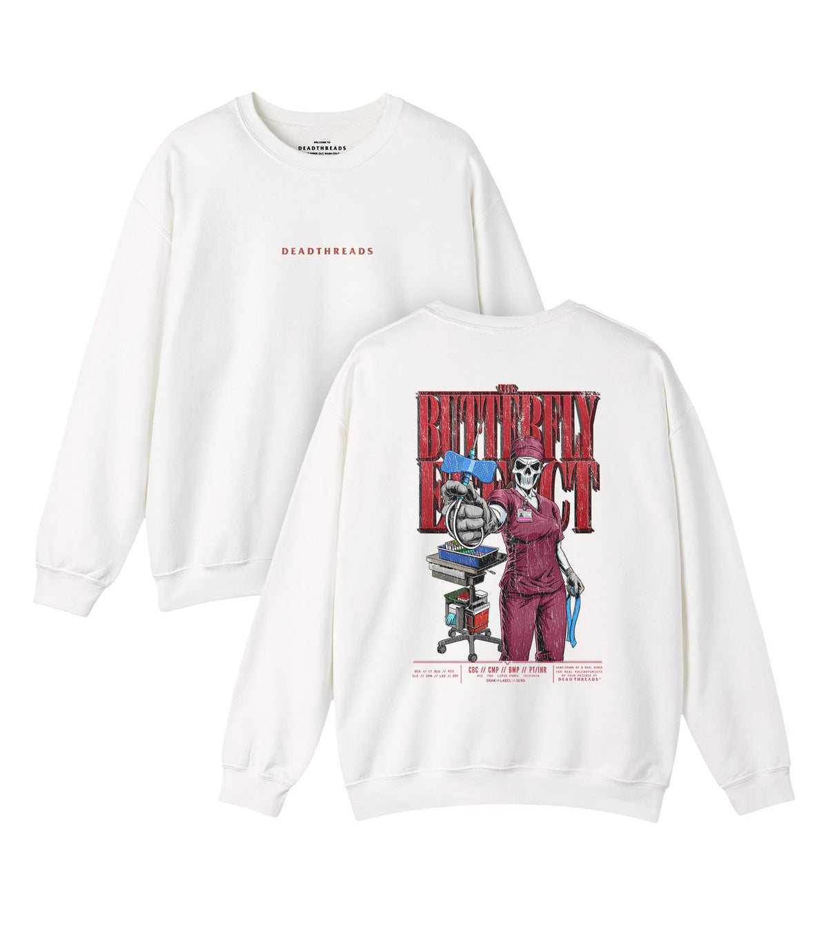 THE BUTTERFLY EFFECT - “DT ESSENTIAL" CREWNECK SWEATSHIRT