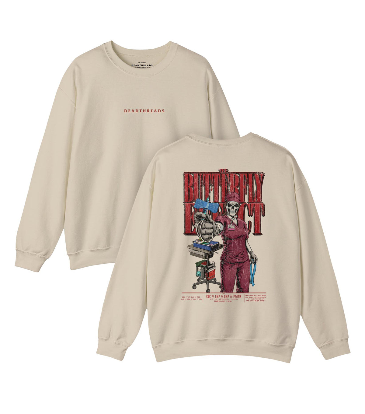 THE BUTTERFLY EFFECT - “DT ESSENTIAL" CREWNECK SWEATSHIRT