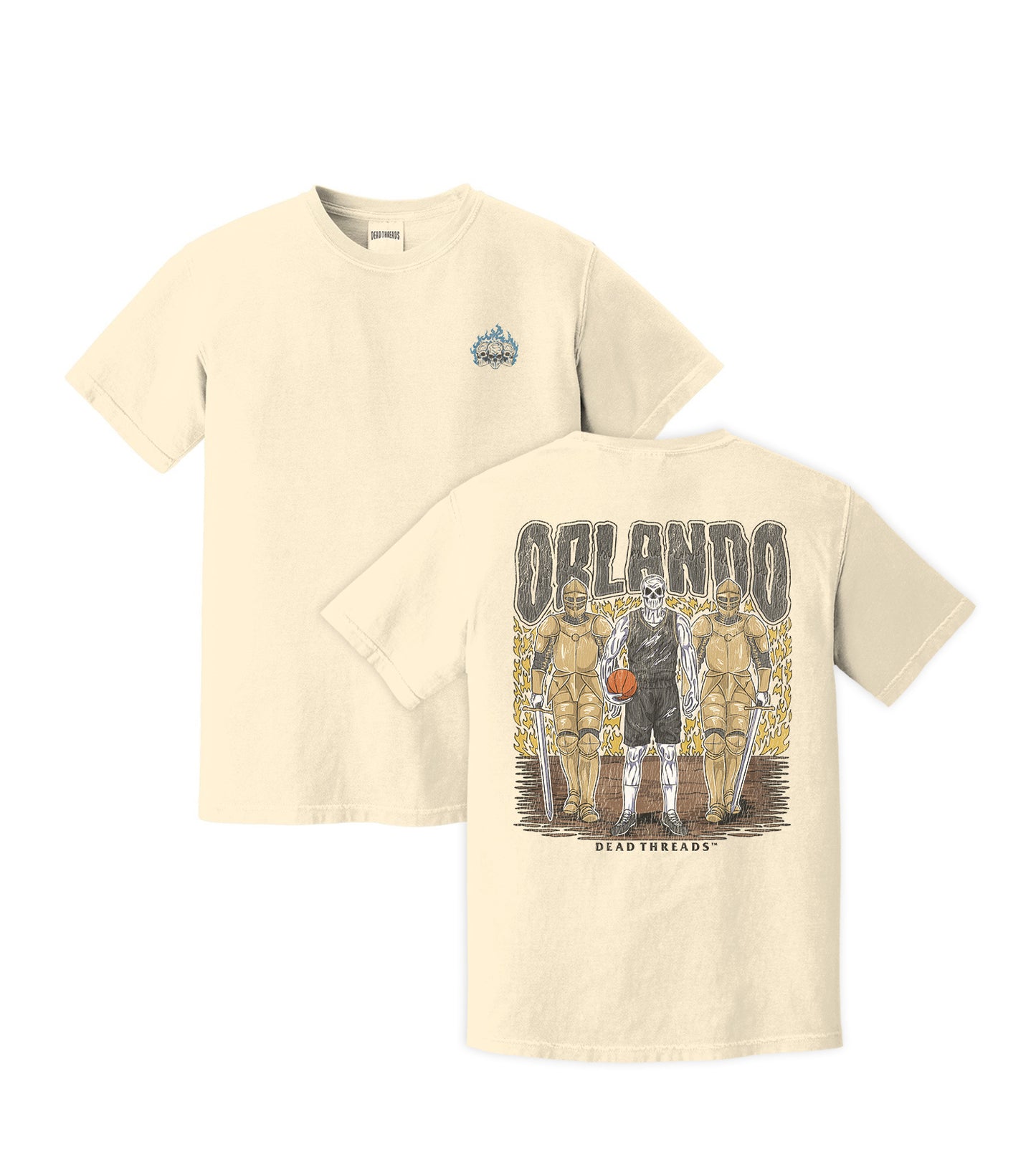 ORLANDO BASKETBALL - “3 SKULL” PREMIUM T-SHIRT