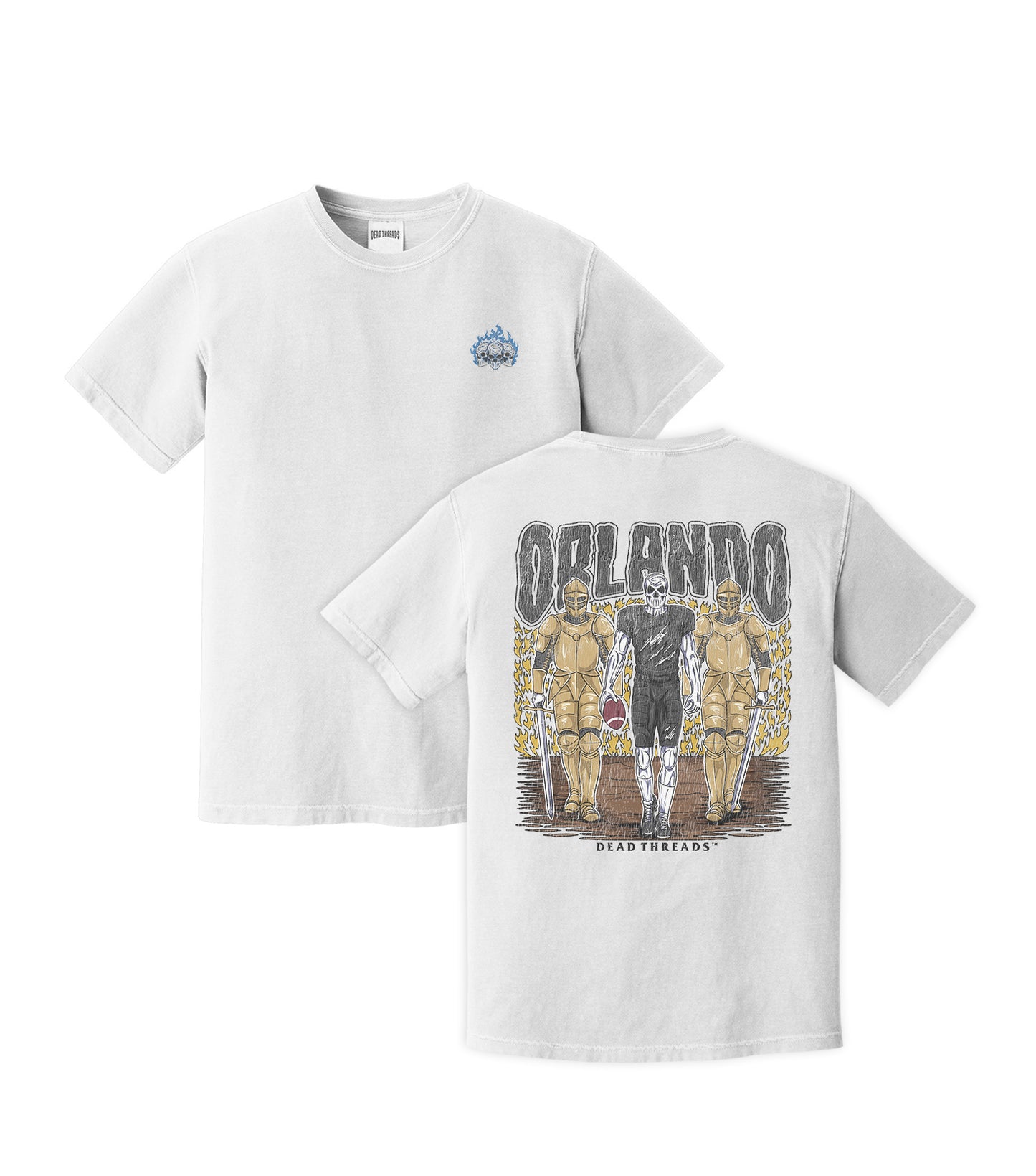 ORLANDO FOOTBALL - “3 SKULL” PREMIUM T-SHIRT