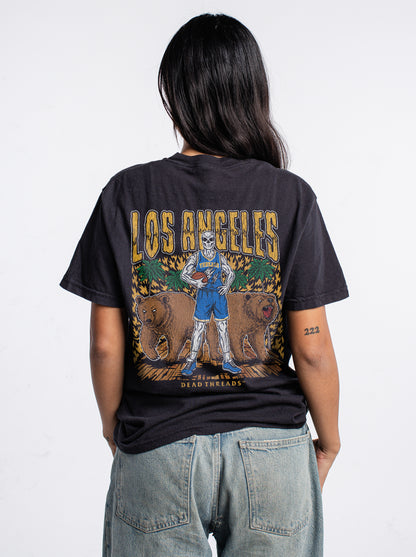 LOS ANGELES BEARS BASKETBALL - “3 SKULL” PREMIUM T-SHIRT