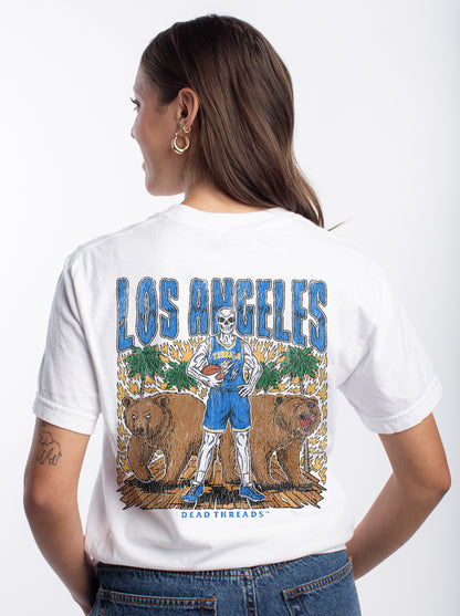 LOS ANGELES BEARS BASKETBALL - “3 SKULL” PREMIUM T-SHIRT