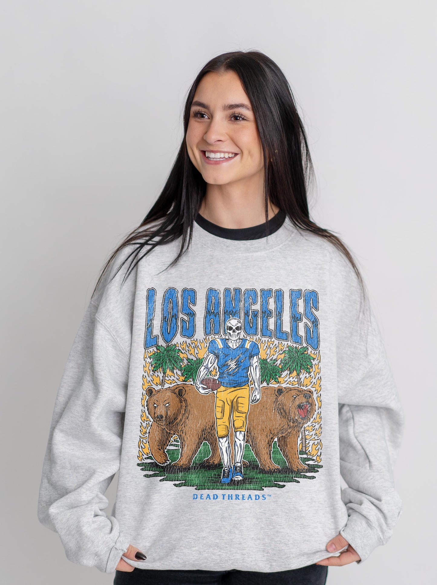 LOS ANGELES FOOTBALL CREWNECK SWEATSHIRT