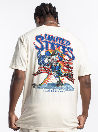 USA HOCKEY v1 (WOMEN) - “3 SKULL” PREMIUM T-SHIRT