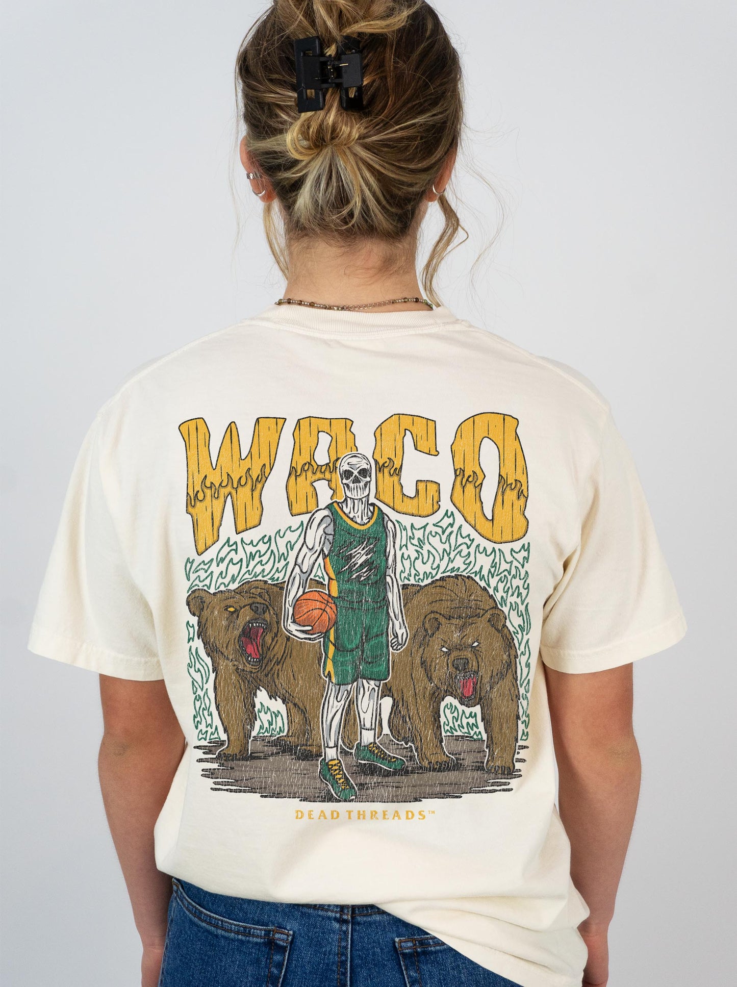 WACO BASKETBALL - “3 SKULL” PREMIUM T-SHIRT