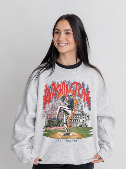 WASHINGTON BASEBALL CREWNECK SWEATSHIRT