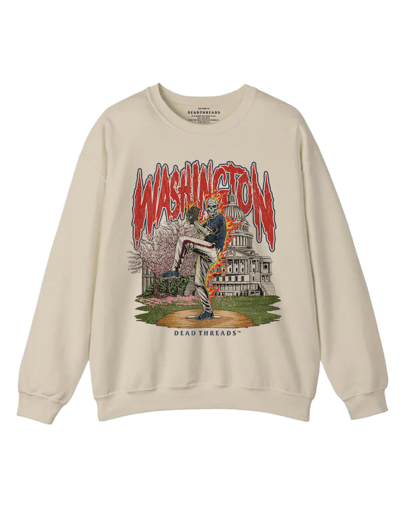 WASHINGTON BASEBALL CREWNECK SWEATSHIRT