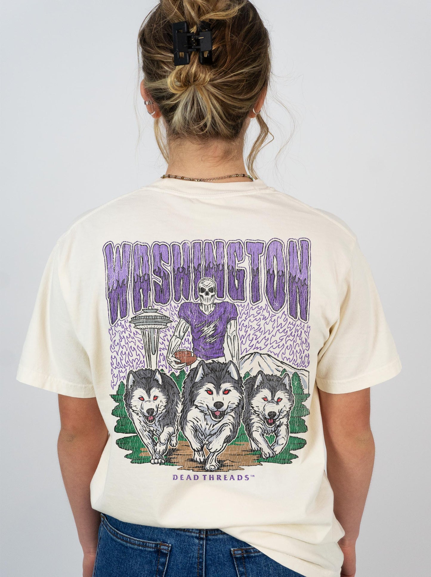 WASHINGTON FOOTBALL - “3 SKULL” PREMIUM T-SHIRT
