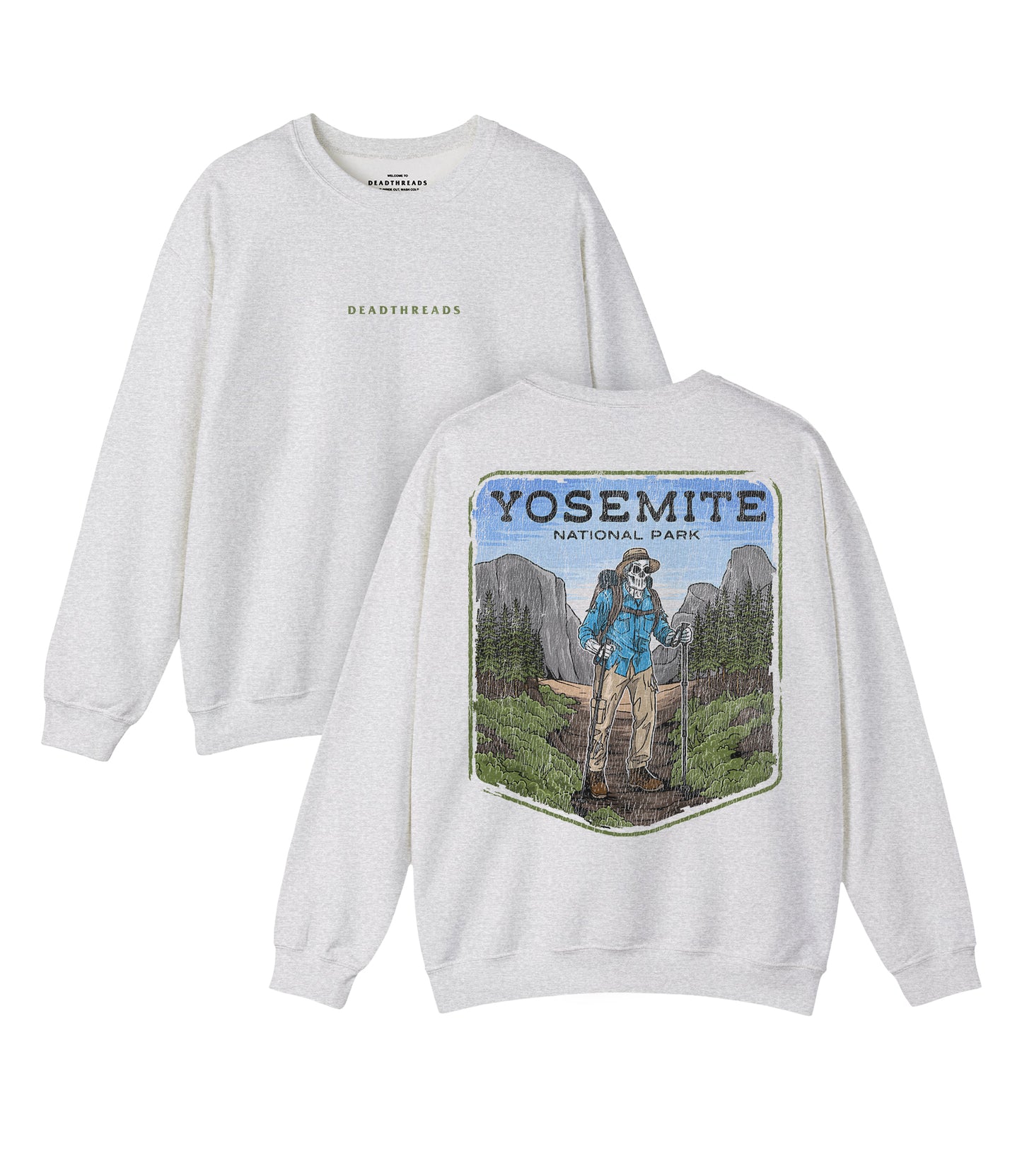 YOSEMITE NATIONAL PARK MALE - “DT ESSENTIAL" CREWNECK SWEATSHIRT