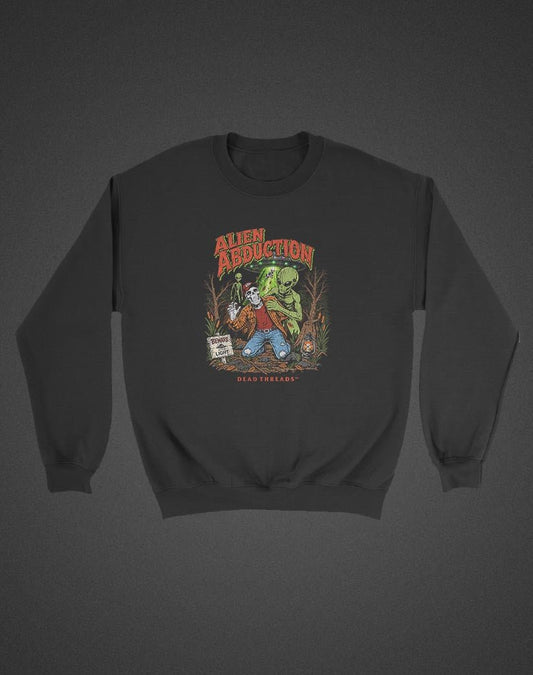 ALIEN ABDUCTION (KIDS) CREWNECK SWEATSHIRT - Halloween Limited Drop – Kids clothes – Dead Threads Apparel