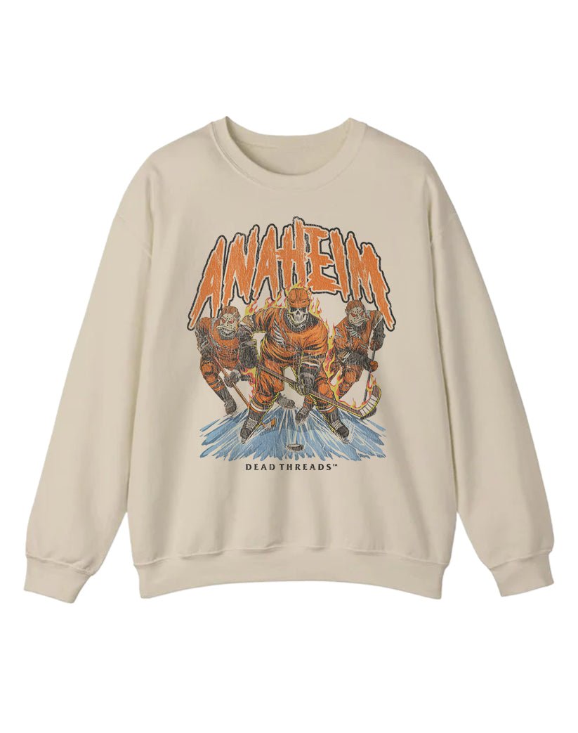 ANAHEIM HOCKEY CREWNECK SWEATSHIRT – Sweatshirt – Dead Threads Apparel