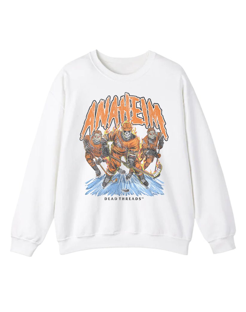 ANAHEIM HOCKEY CREWNECK SWEATSHIRT – Sweatshirt – Dead Threads Apparel