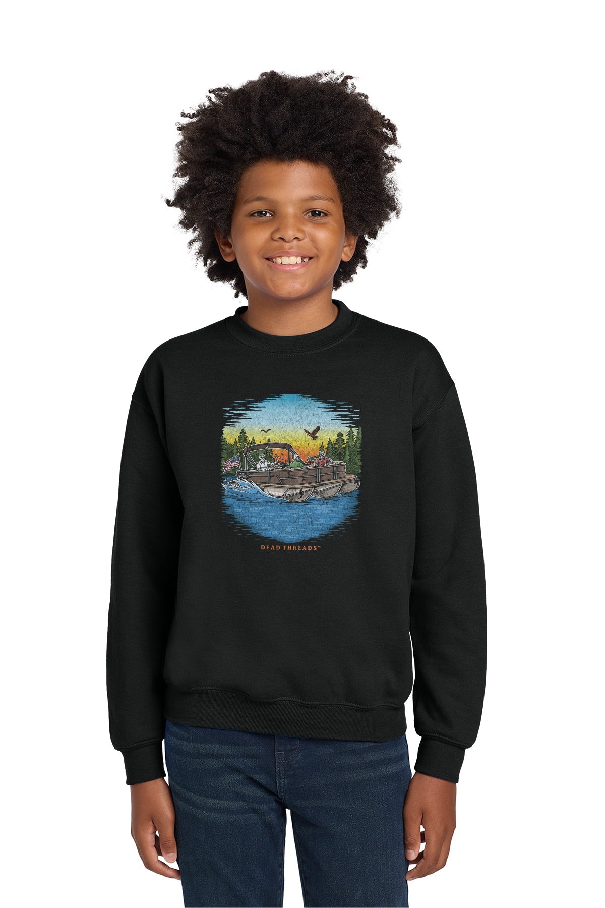ANCHOR MANAGEMENT KIDS CREWNECK SWEATSHIRT – Kids clothes – Dead Threads Apparel