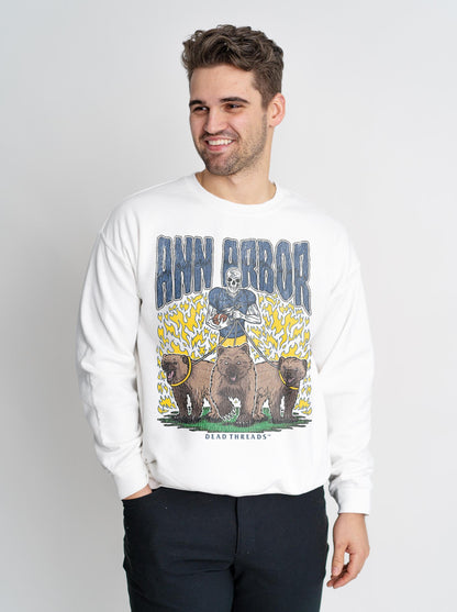 ANN ARBOR FOOTBALL CREWNECK SWEATSHIRT – Sweatshirt – Dead Threads Apparel