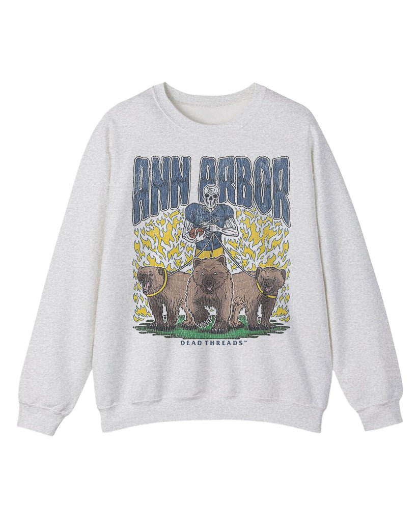 ANN ARBOR FOOTBALL CREWNECK SWEATSHIRT – Sweatshirt – Dead Threads Apparel