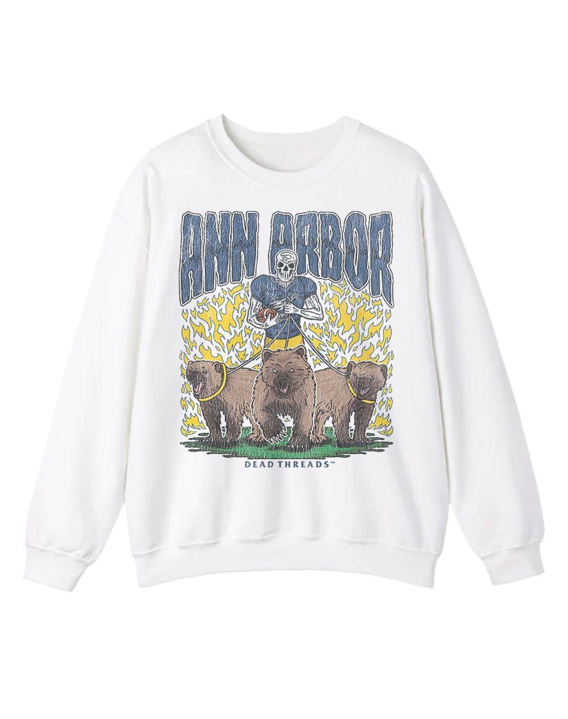 ANN ARBOR FOOTBALL CREWNECK SWEATSHIRT – Sweatshirt – Dead Threads Apparel