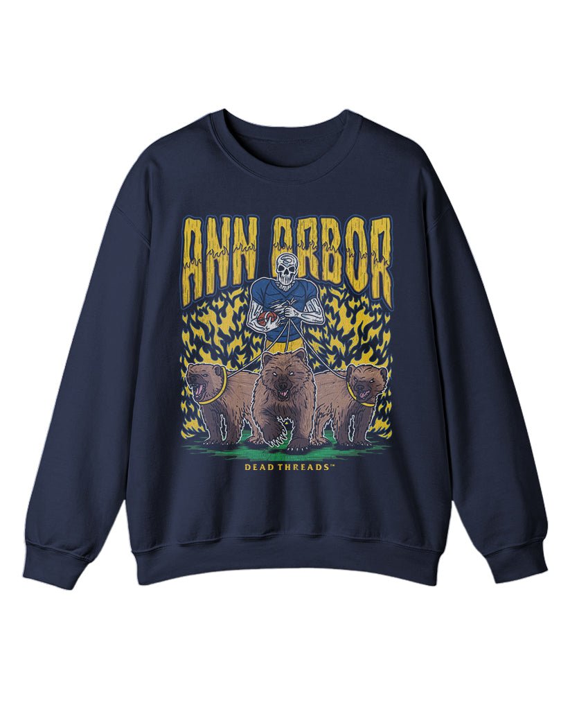 ANN ARBOR FOOTBALL CREWNECK SWEATSHIRT – Sweatshirt – Dead Threads Apparel
