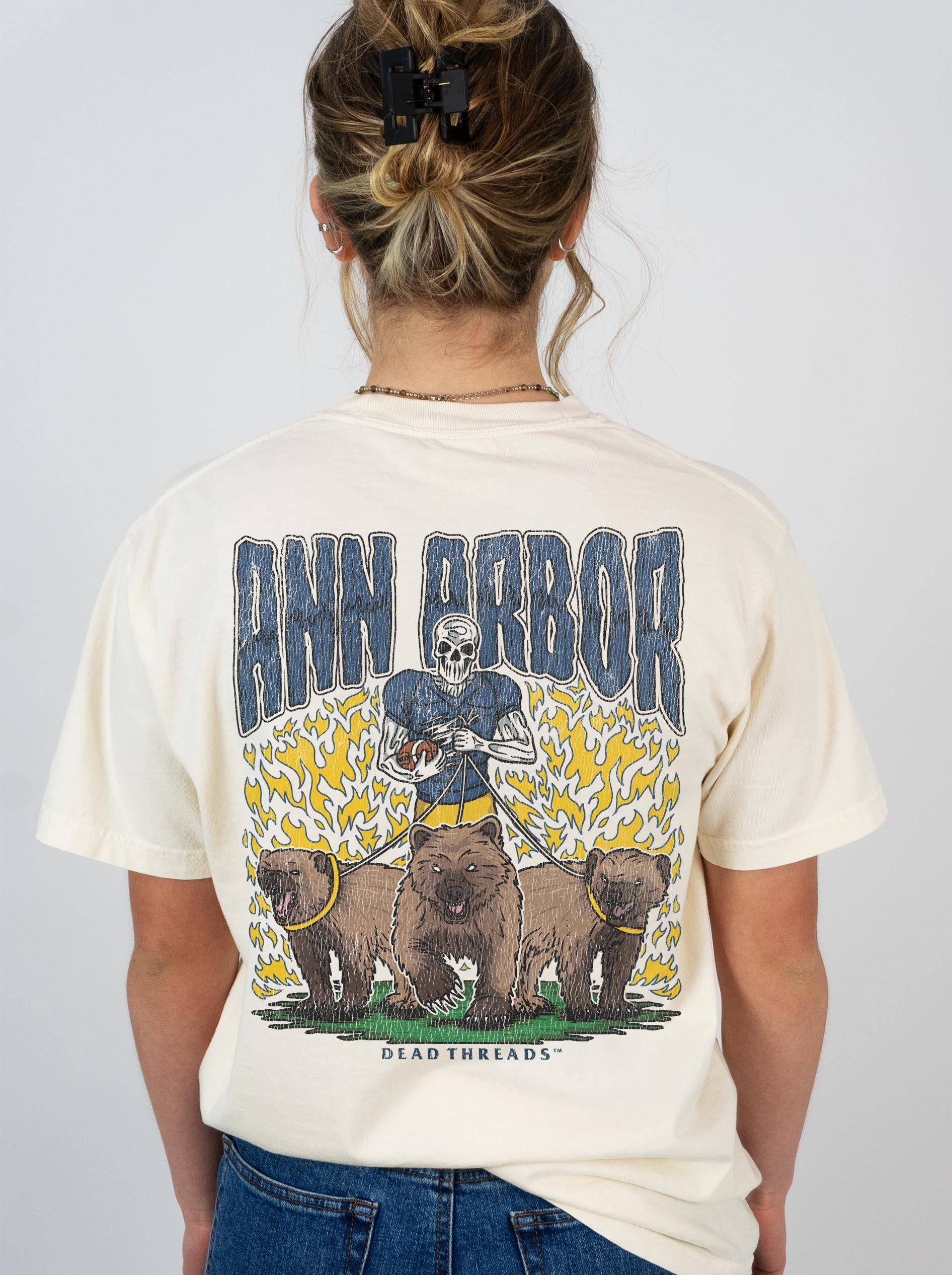 ANN ARBOR FOOTBALL - “DT ESSENTIAL" PREMIUM T - SHIRT – T-Shirt – Dead Threads Apparel