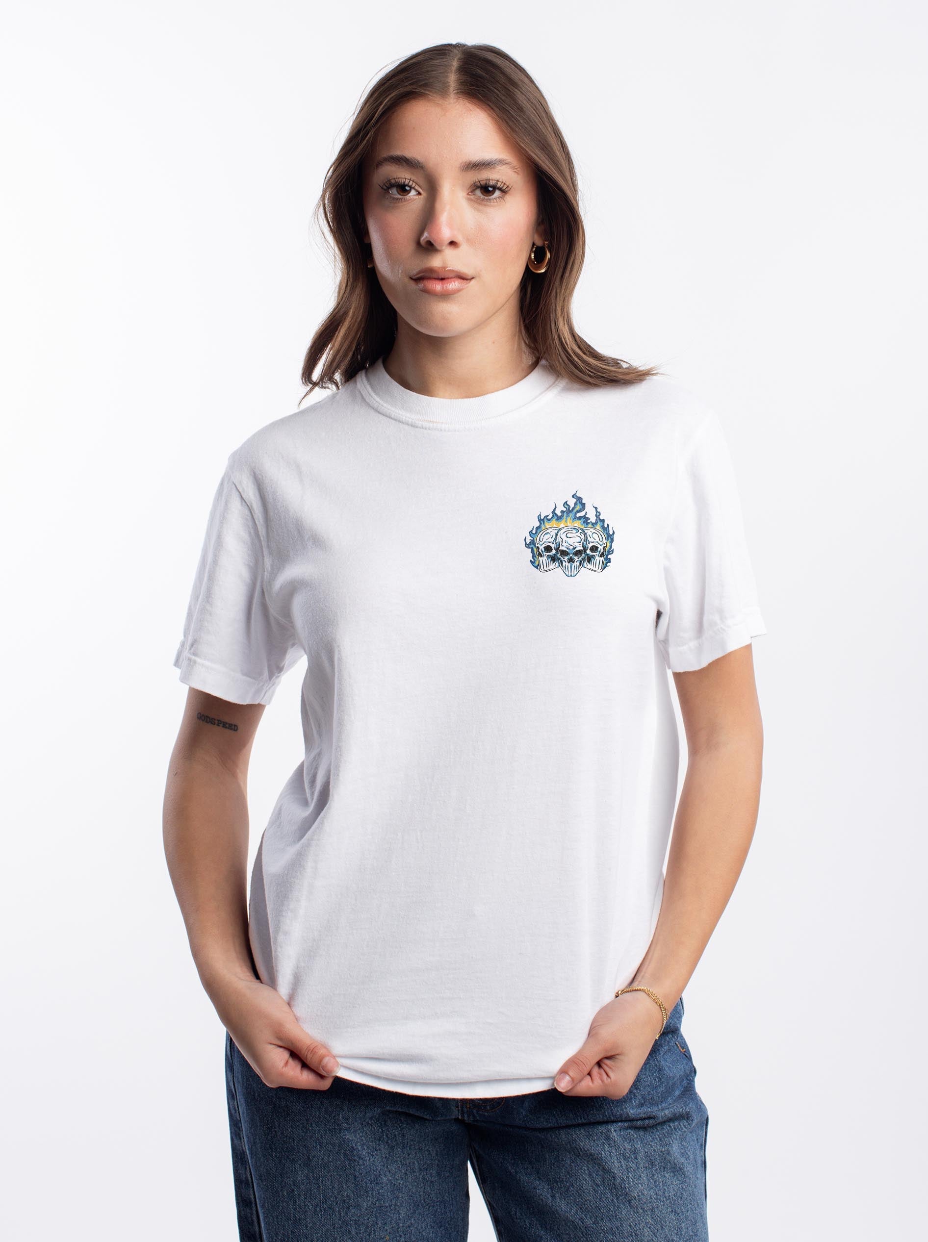 ARGENTINA SOCCER - “3 SKULL” PREMIUM T-SHIRT – T-Shirt – Dead Threads Apparel