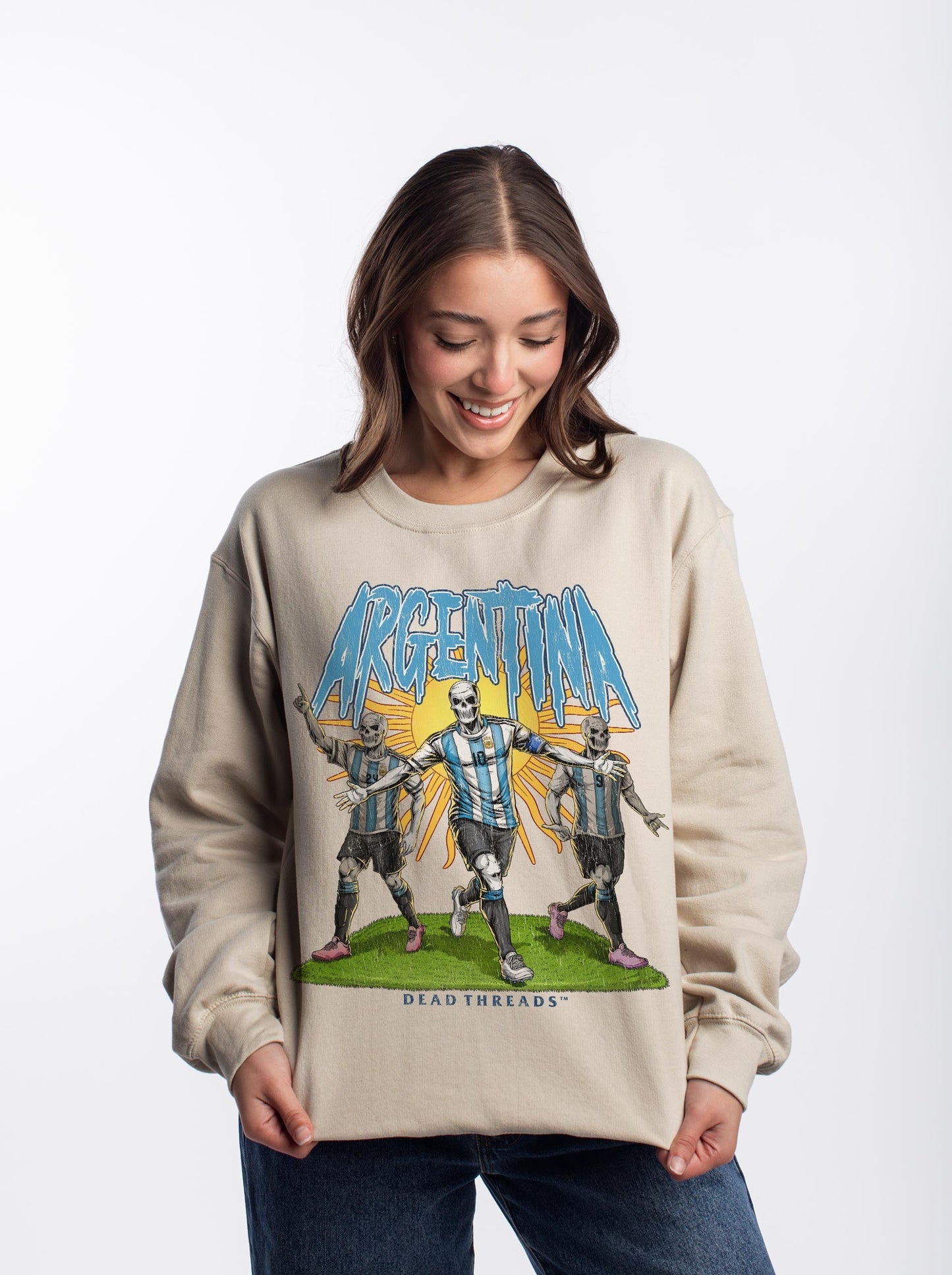 ARGENTINA SOCCER - CREWNECK SWEATSHIRT – Sweatshirt – Dead Threads Apparel