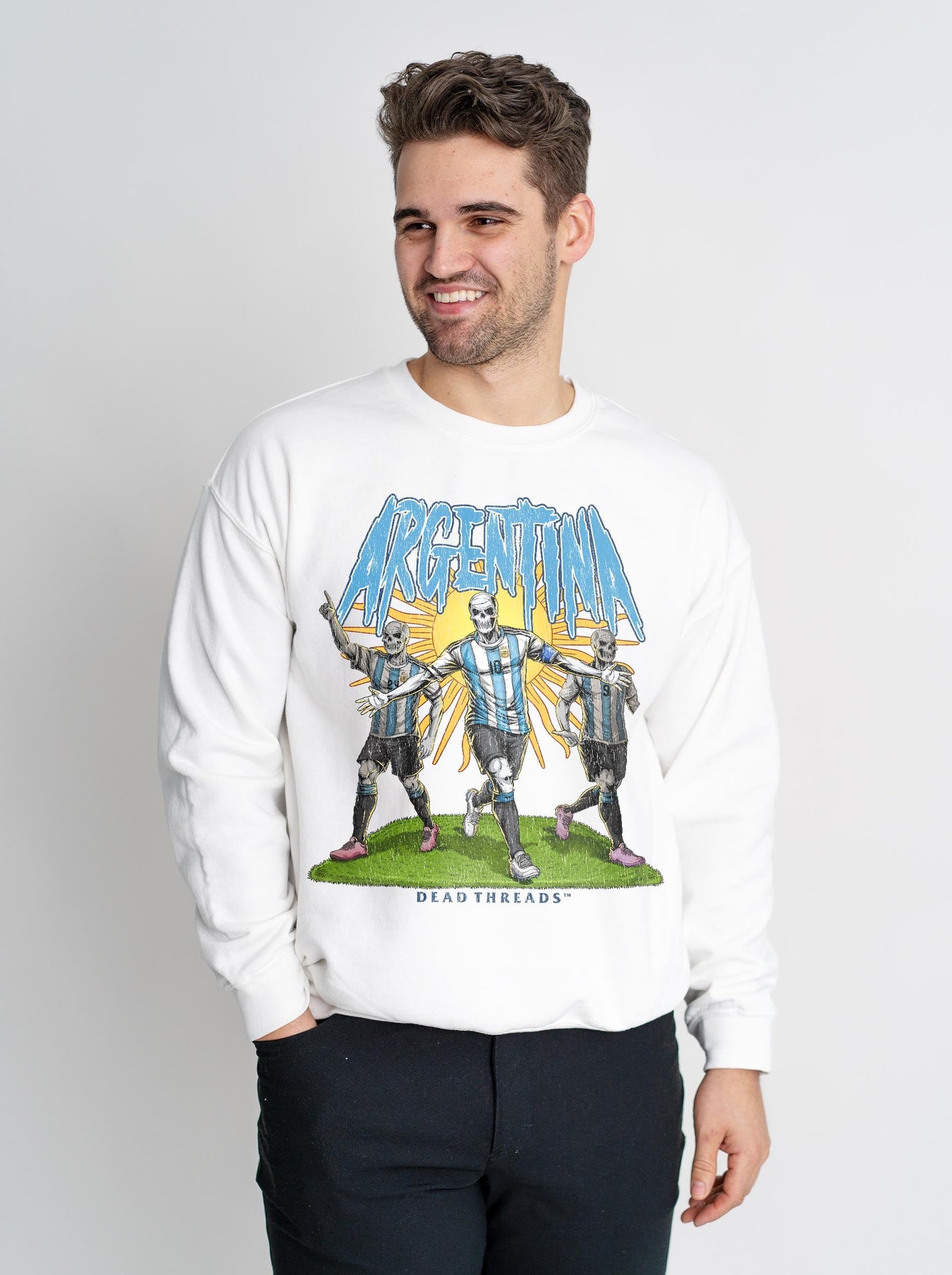 ARGENTINA SOCCER - CREWNECK SWEATSHIRT – Sweatshirt – Dead Threads Apparel