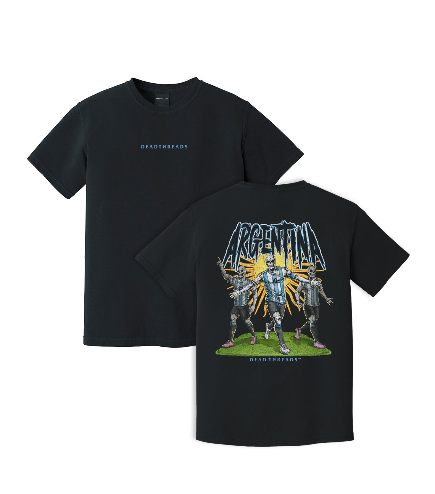 ARGENTINA SOCCER - “DT ESSENTIAL" PREMIUM T-SHIRT – T-Shirt – Dead Threads Apparel