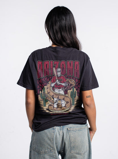 ARIZONA BASEBALL - "3 SKULL" PREMIUM T - SHIRT – T-Shirt – Dead Threads Apparel