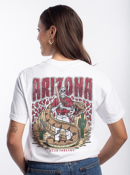 ARIZONA BASEBALL - "3 SKULL" PREMIUM T - SHIRT – T-Shirt – Dead Threads Apparel