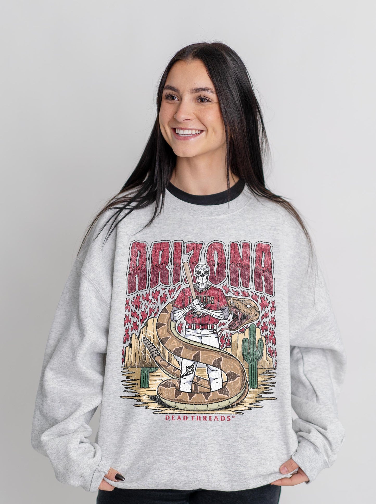 ARIZONA BASEBALL CREWNECK SWEATSHIRT – Sweatshirt – Dead Threads Apparel