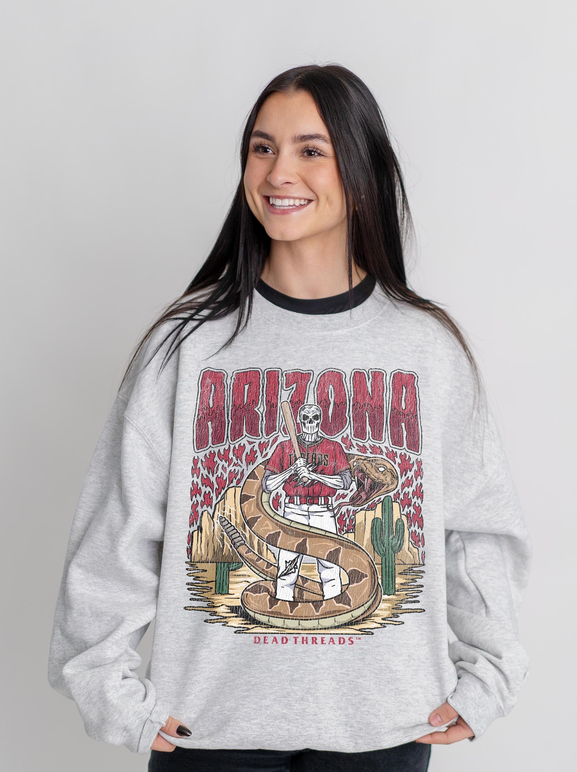 ARIZONA BASEBALL CREWNECK SWEATSHIRT – Sweatshirt – Dead Threads Apparel