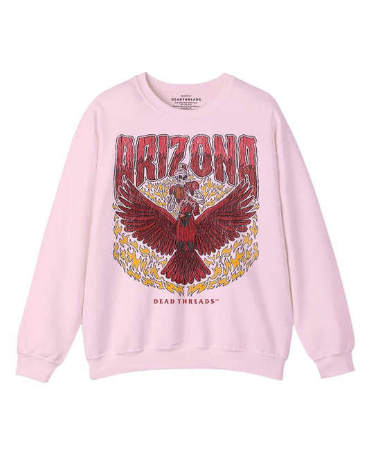 ARIZONA FOOTBALL CREWNECK SWEATSHIRT - PINK – Sweatshirt – Dead Threads Apparel