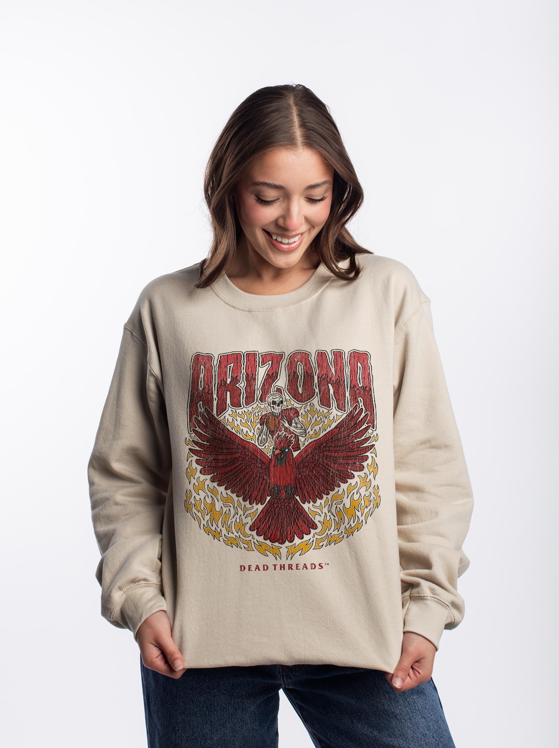 ARIZONA FOOTBALL CREWNECK SWEATSHIRT – Sweatshirt – Dead Threads Apparel