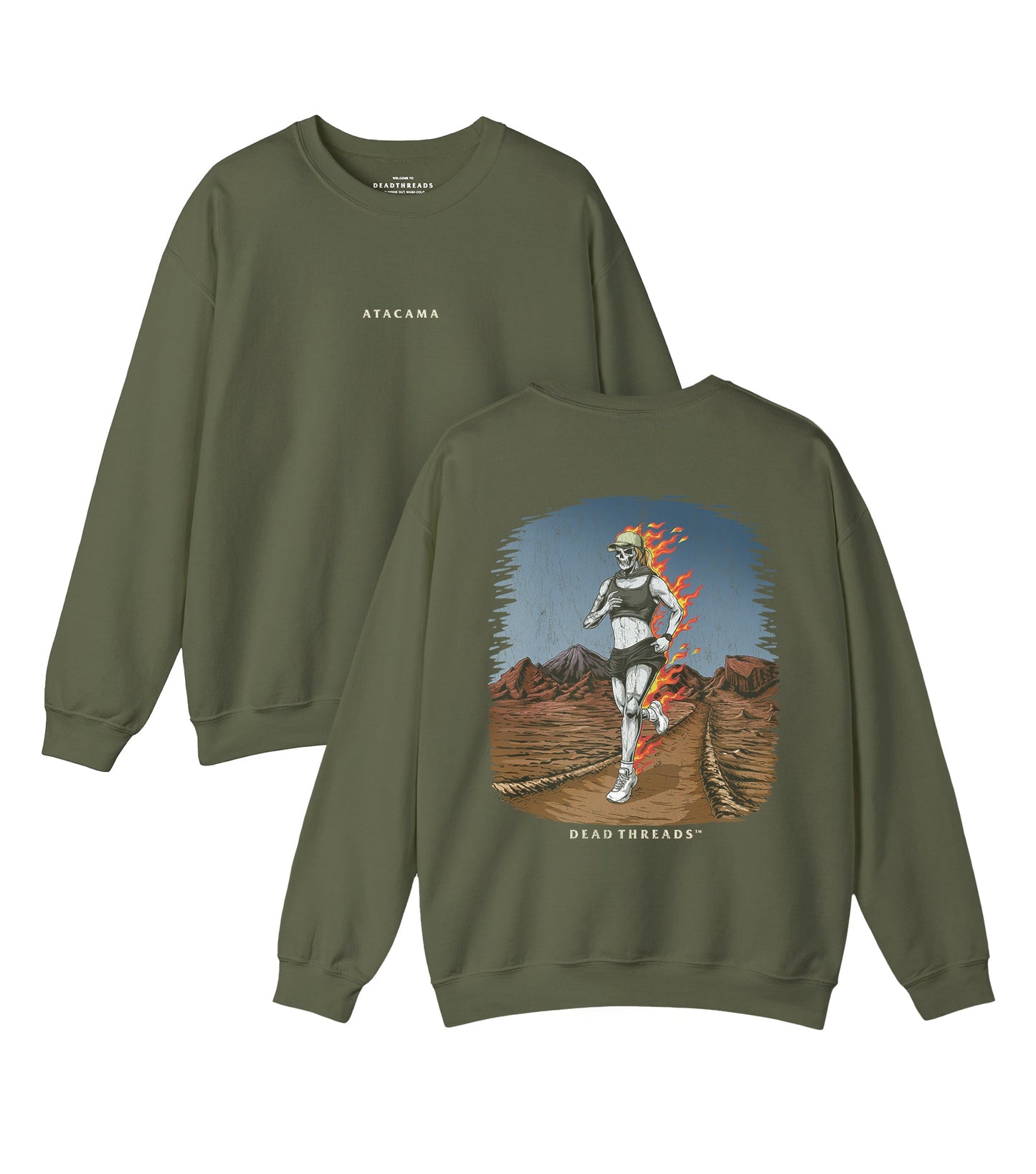 ATACAMA x Allie Gibbons - “DT ESSENTIAL" CREWNECK SWEATSHIRT – Sweatshirt – Dead Threads Apparel