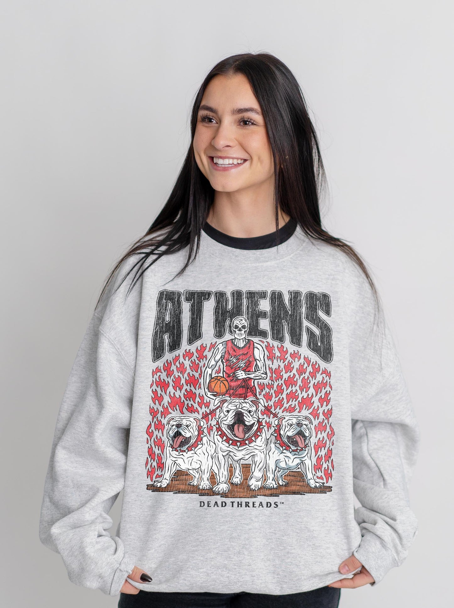 ATHENS BASKETBALL CREWNECK SWEATSHIRT – Sweatshirt – Dead Threads Apparel