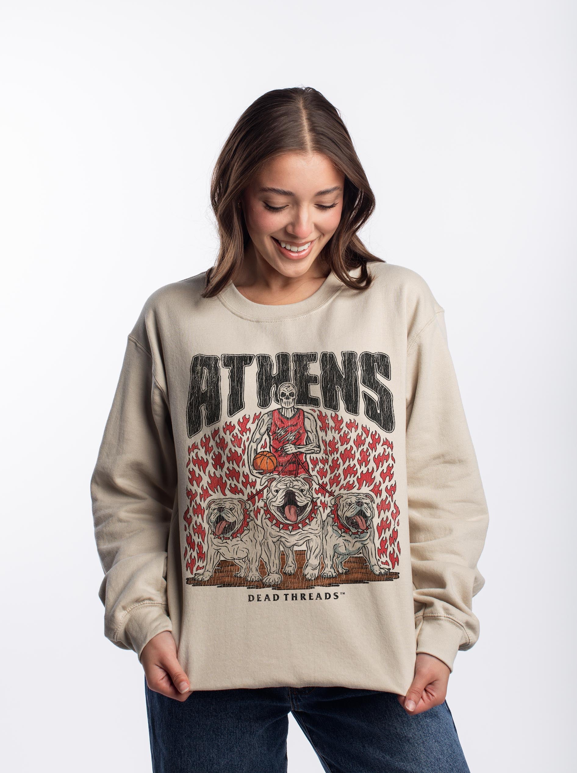 ATHENS BASKETBALL CREWNECK SWEATSHIRT – Sweatshirt – Dead Threads Apparel