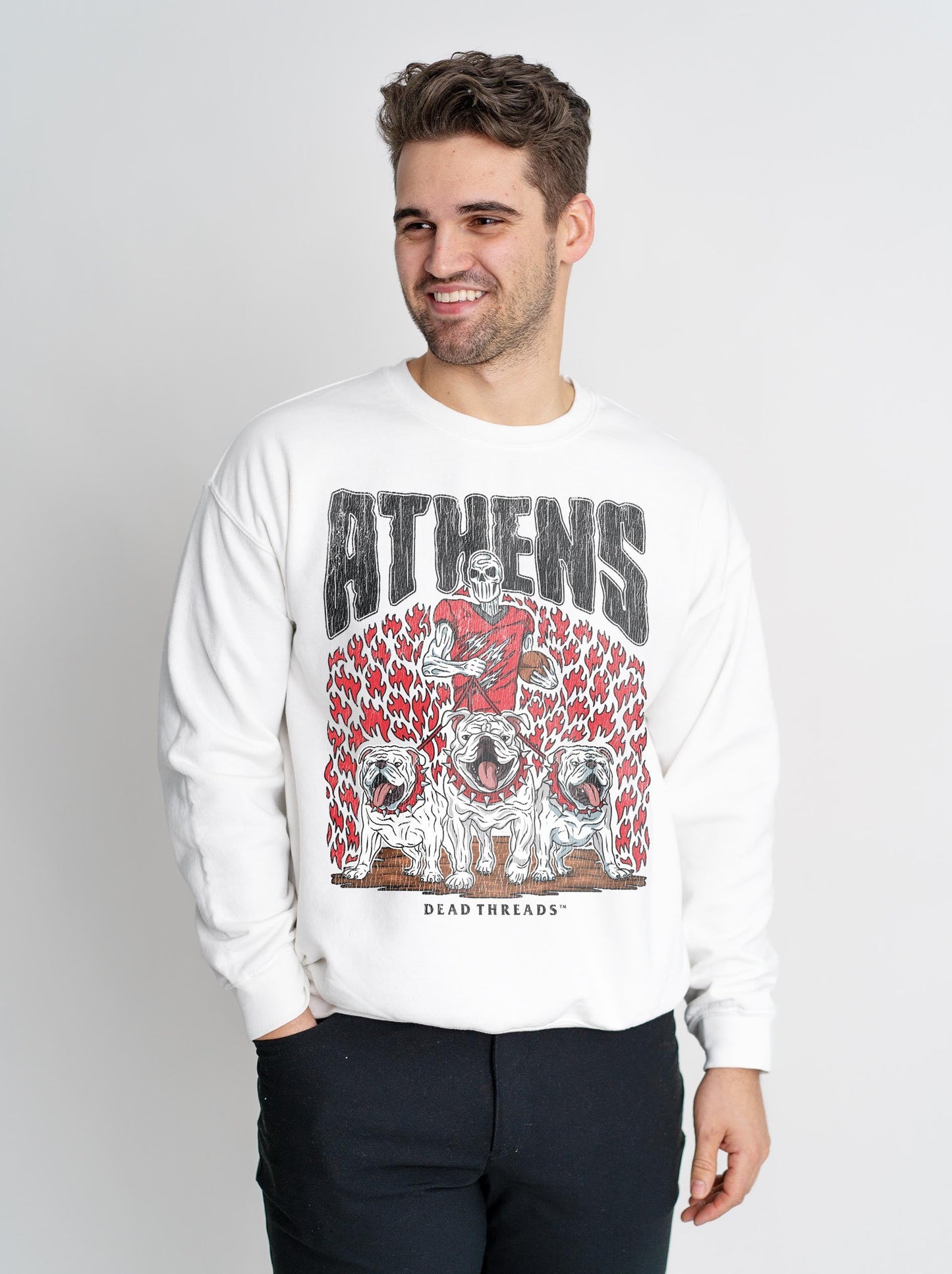ATHENS FOOTBALL CREWNECK SWEATSHIRT – Sweatshirt – Dead Threads Apparel
