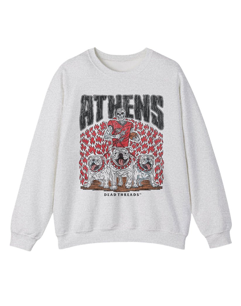 ATHENS FOOTBALL CREWNECK SWEATSHIRT – Sweatshirt – Dead Threads Apparel