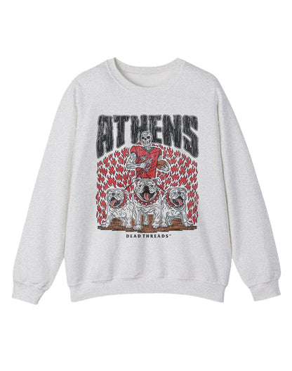 ATHENS FOOTBALL CREWNECK SWEATSHIRT – Sweatshirt – Dead Threads Apparel