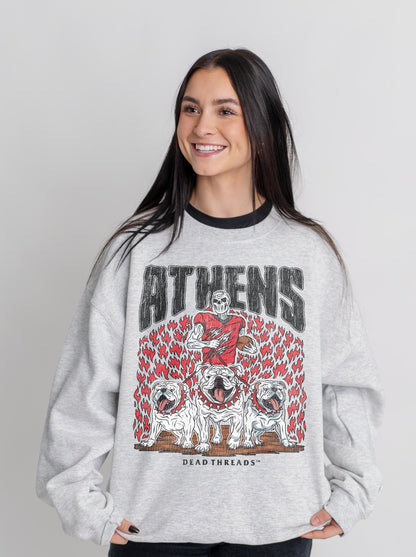 ATHENS FOOTBALL CREWNECK SWEATSHIRT – Sweatshirt – Dead Threads Apparel